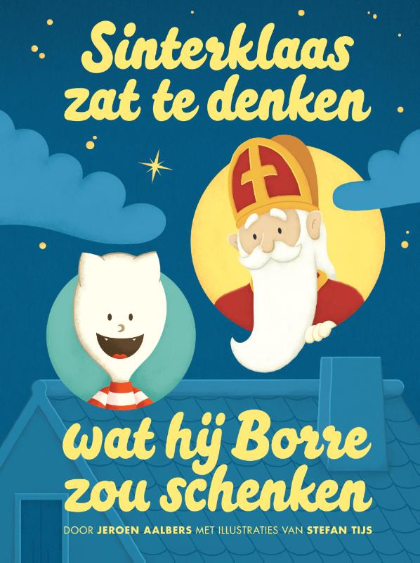 Omslag van Sinterklaas zat te denken wat hij Borre zou schenken