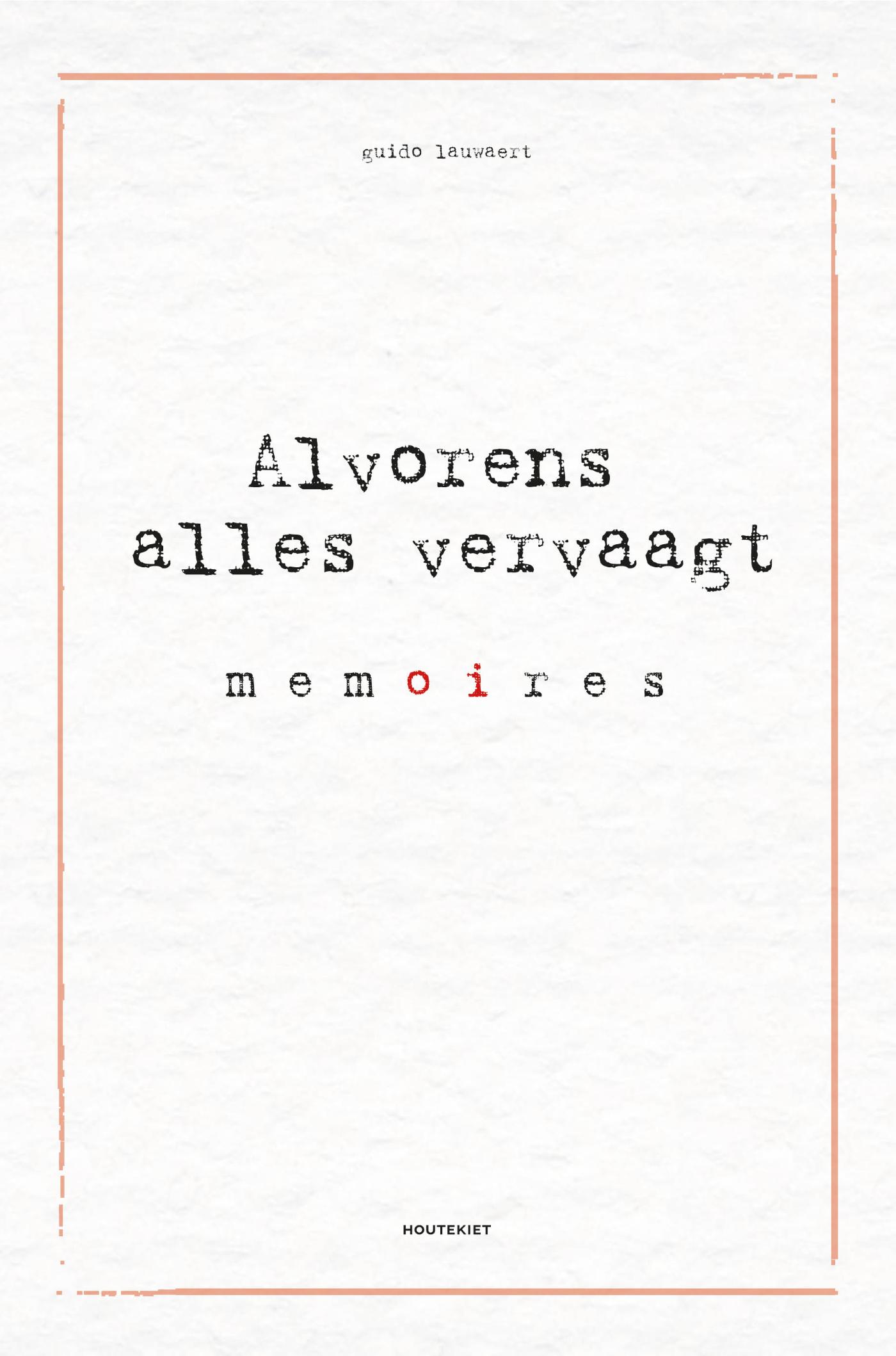 Omslag van Alvorens alles vervaagt