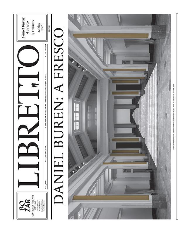 Omslag van Libretto. daniel buren. a fresco