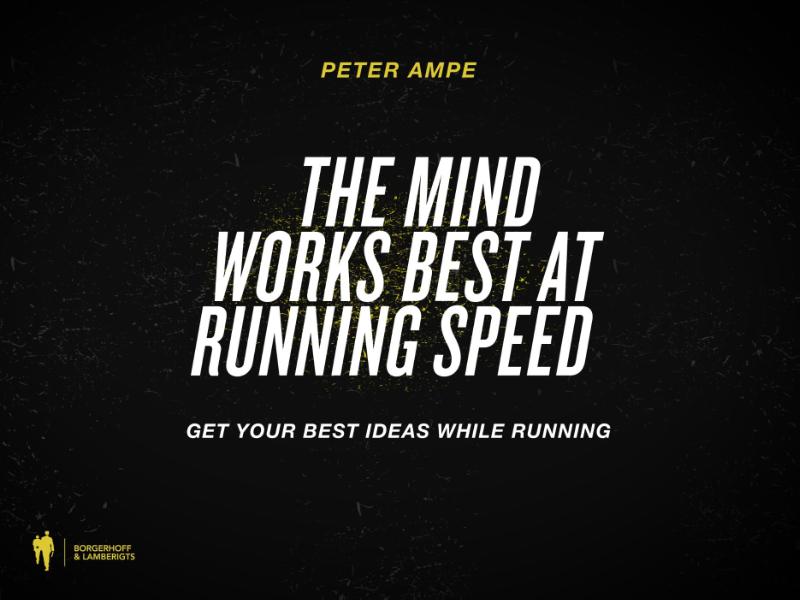 Omslag van The mind works best at running speed