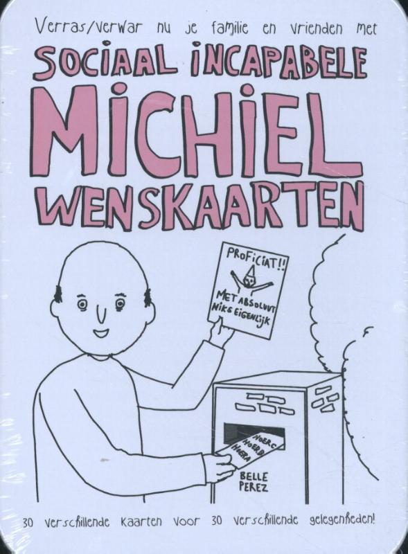 Omslag van Sociaal incapabele Michiel Wenskaarten