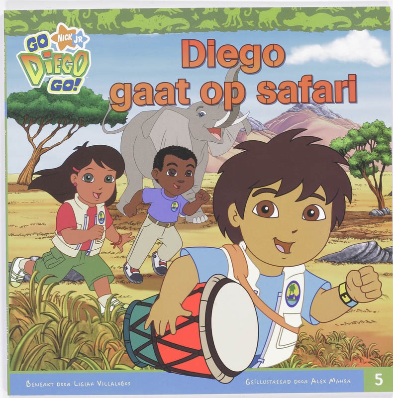 Omslag van Diego gaat op safari
