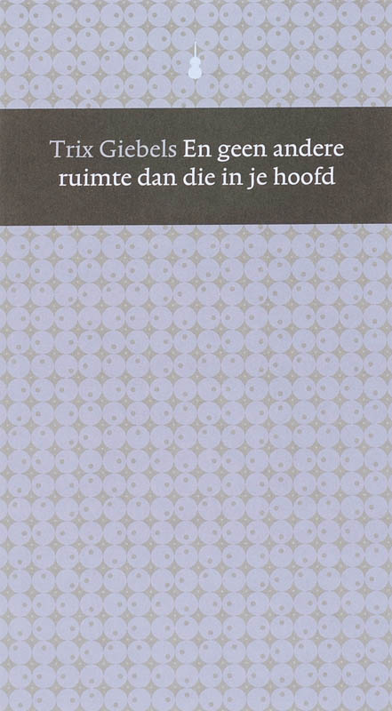 Omslag van En geen andere ruimte dan die in je hoofd