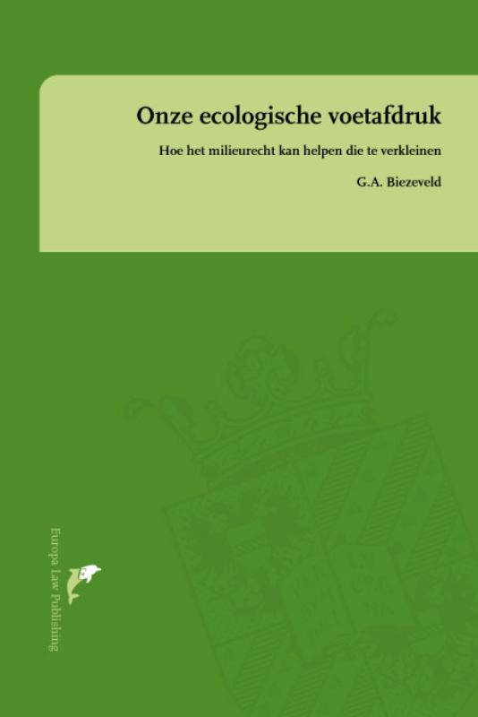 Omslag van Onze ecologische voetafdruk