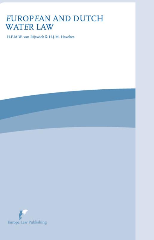 Omslag van European and Dutch water law