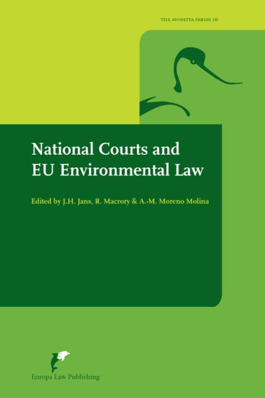 Omslag van National Courts and EU Environmental Law
