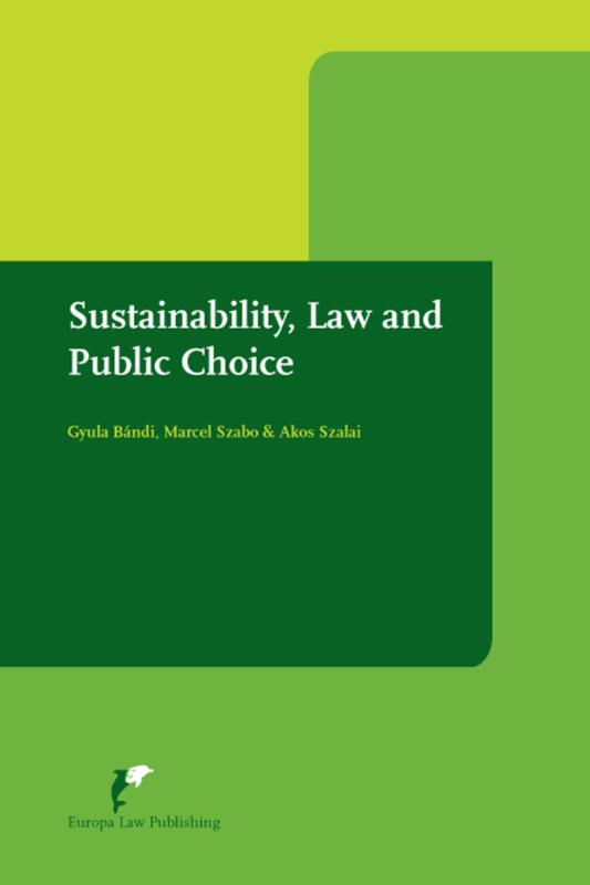 Omslag van Sustainability, law and public choice