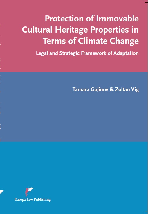 Omslag van Protection of immovable cultural heritage properties in terms of climate change