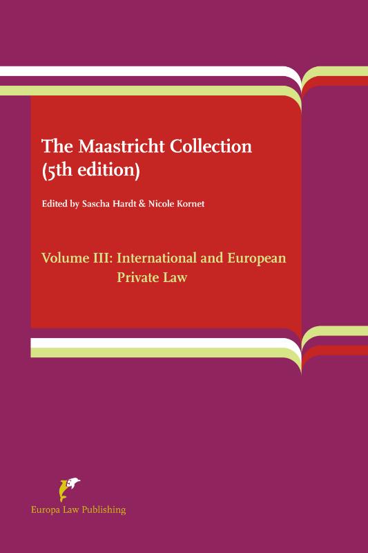 Omslag van Volume III: International and European Private Law