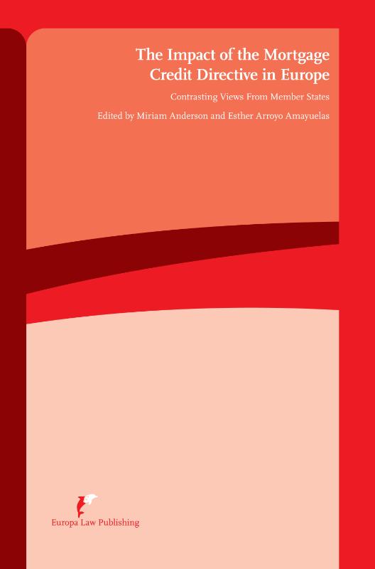 Omslag van The impact of the mortgage credit directive in Europe