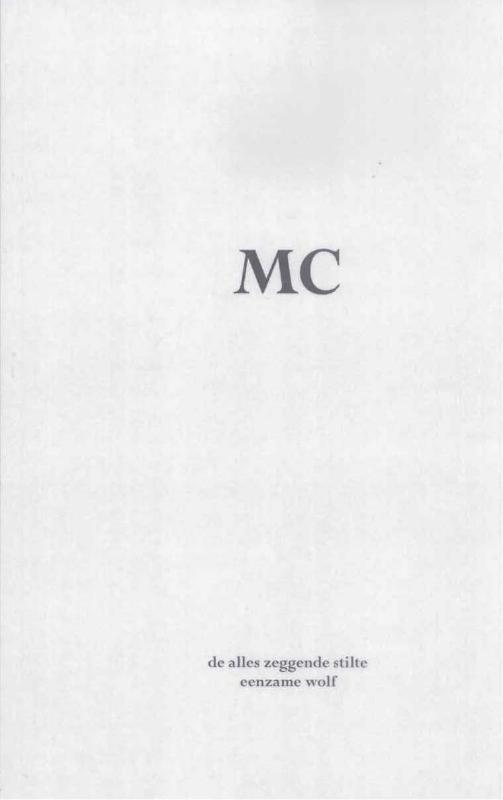Omslag van MC Agonie