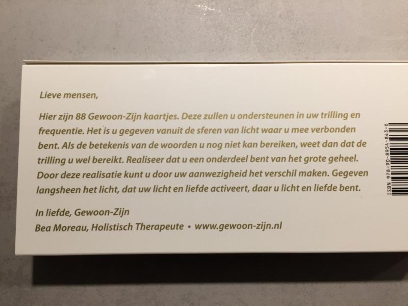 Omslag van Gewoon zijn