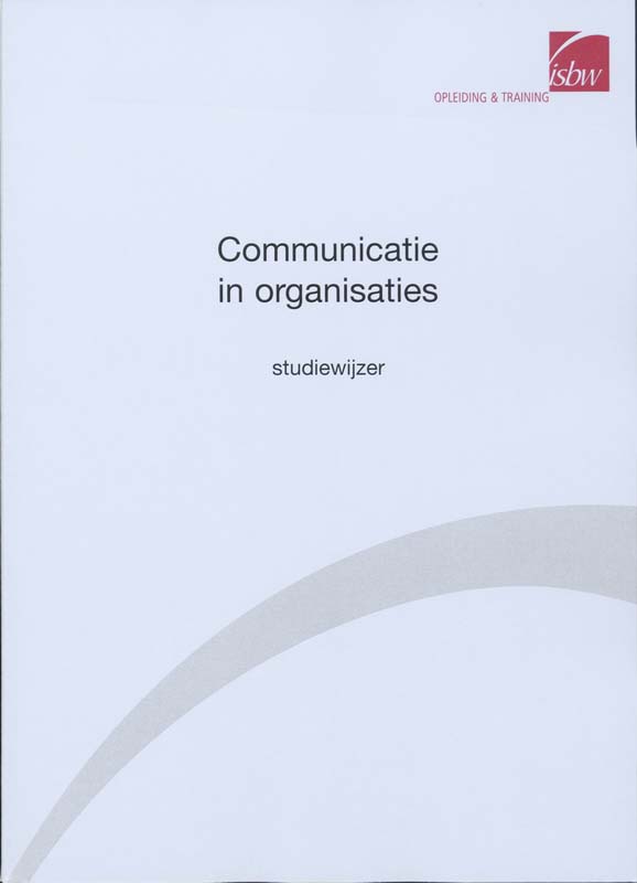 Omslag van studiewijzer