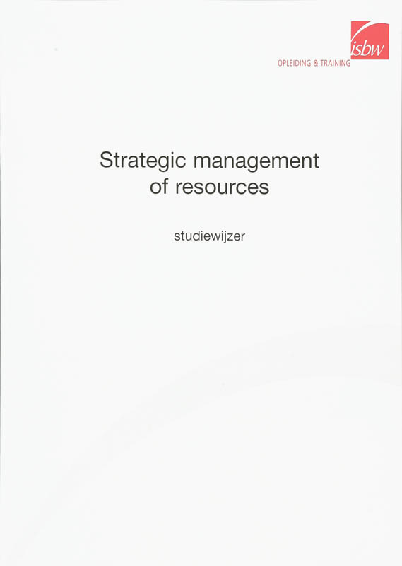 Omslag van studiewijzer