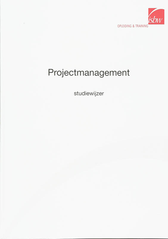 Omslag van Projectmanagement studiewijzer