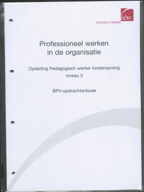 Omslag van BPV-opdrachtenboek