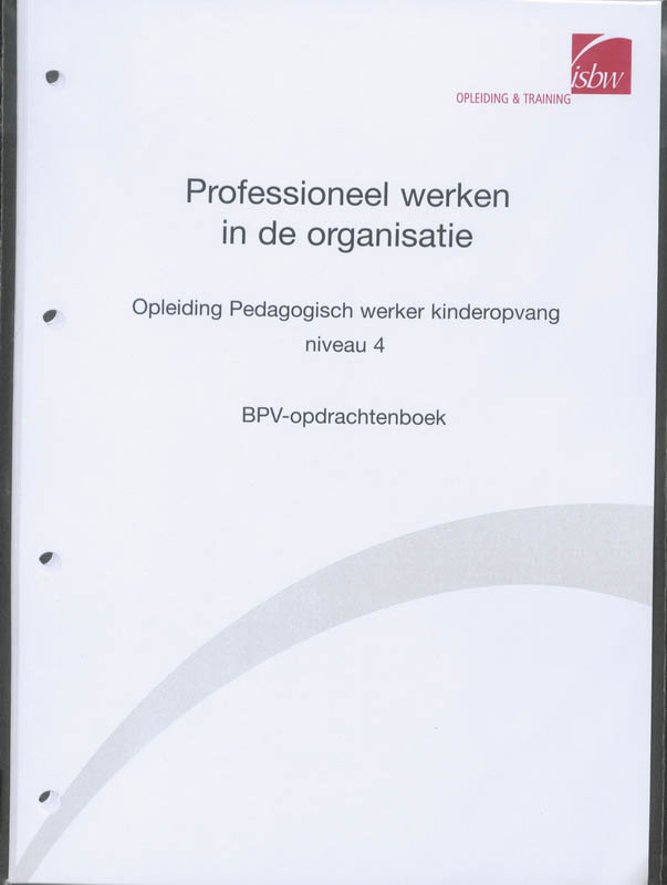 Omslag van BPV-opdrachtenboek