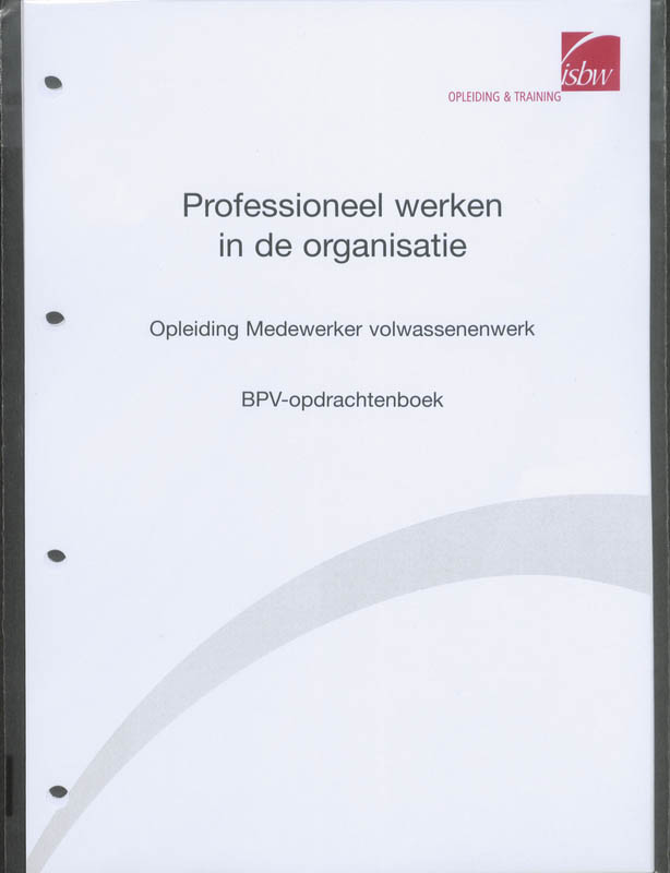 Omslag van BPV-opdrachtenboek