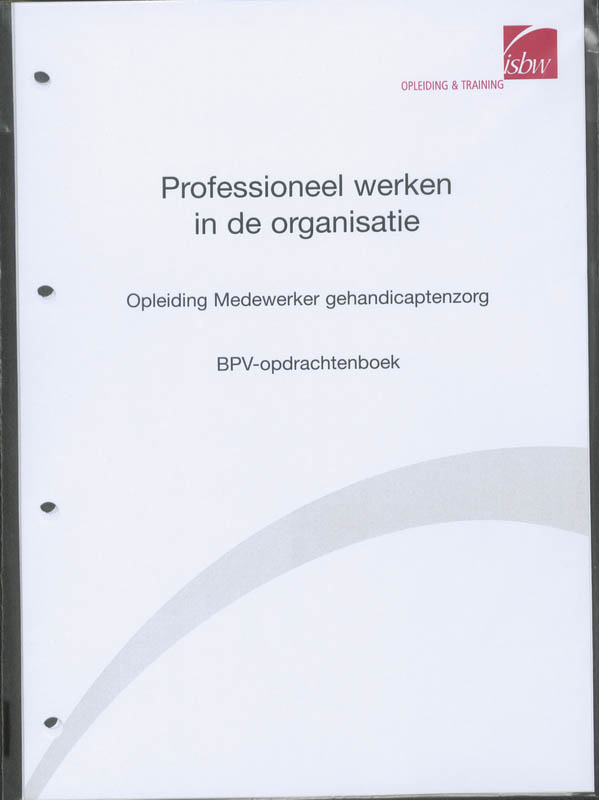 Omslag van BPV-opdrachtenboek