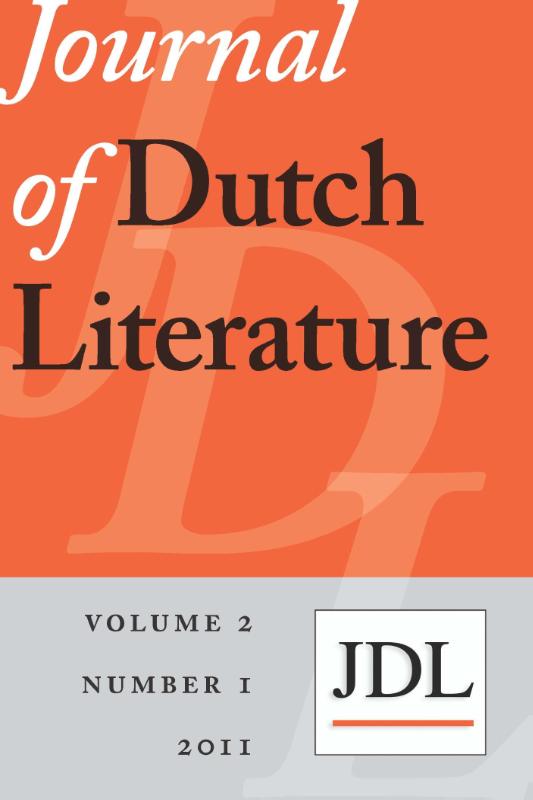 Omslag van Journal of Dutch Literature 2011-1