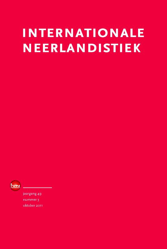 Omslag van jrg 49 nr 3 okt 2012