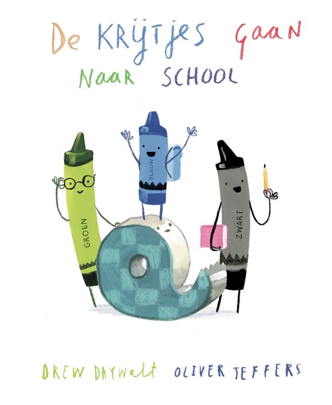 Omslag van De krijtjes gaan naar school