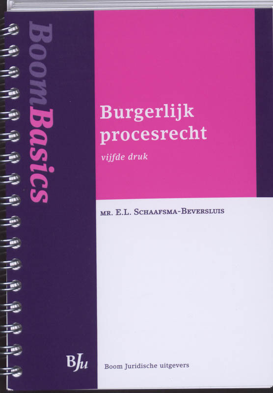 Omslag van Boom Basics Burgerlijk procesrecht