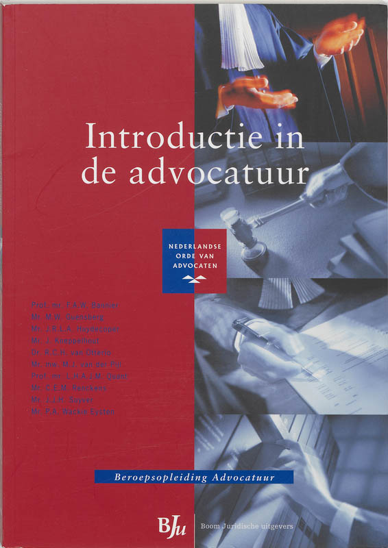 Omslag van Introductie in de advocatuur