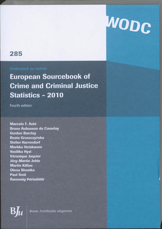 Omslag van European sourcebook of crime and criminal Justice statistics - 2010