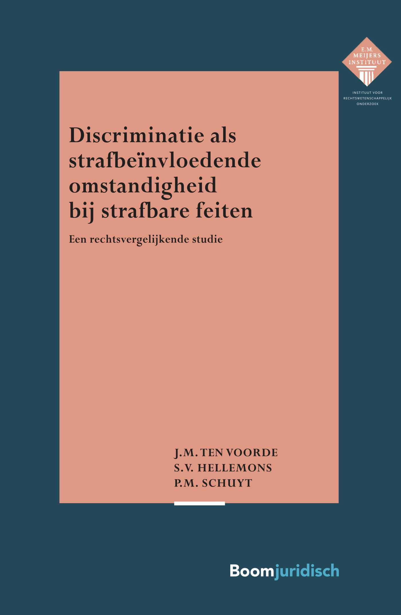 Omslag van Discriminatie als strafbeïnvloedende omstandigheid bij strafbare feiten