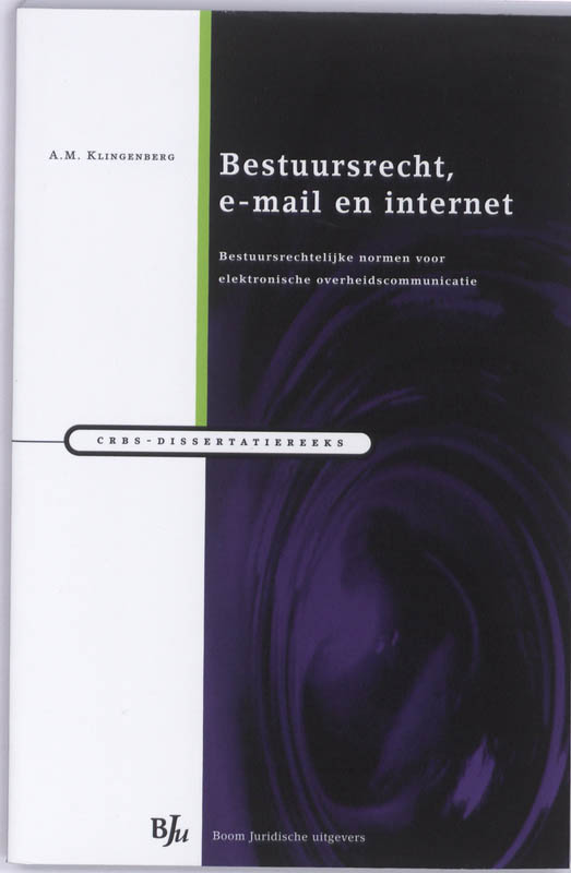 Omslag van Bestuursrecht, e-mail en internet