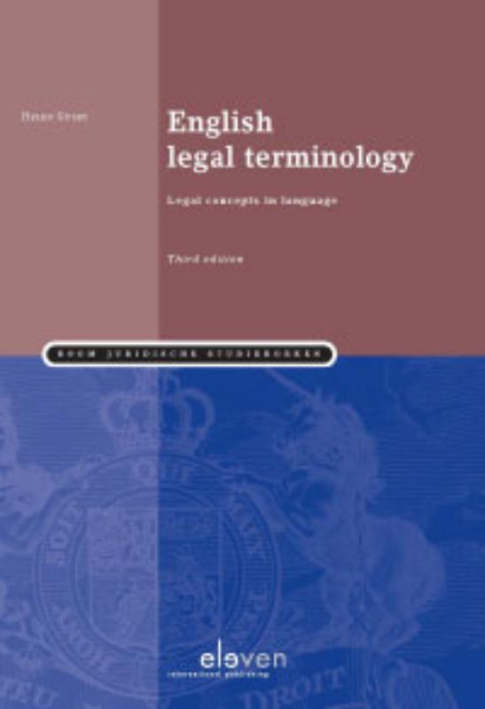 Omslag van English legal terminology