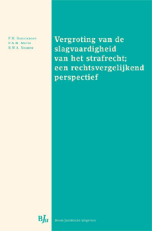 Omslag van Vergroting van de slagvaardigheid van het strafrecht