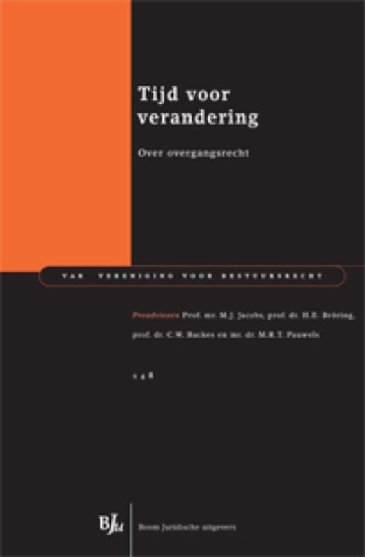 Omslag van Tijd voor verandering