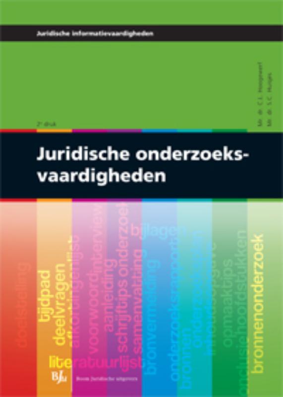 Omslag van Juridische onderzoeksvaardigheden