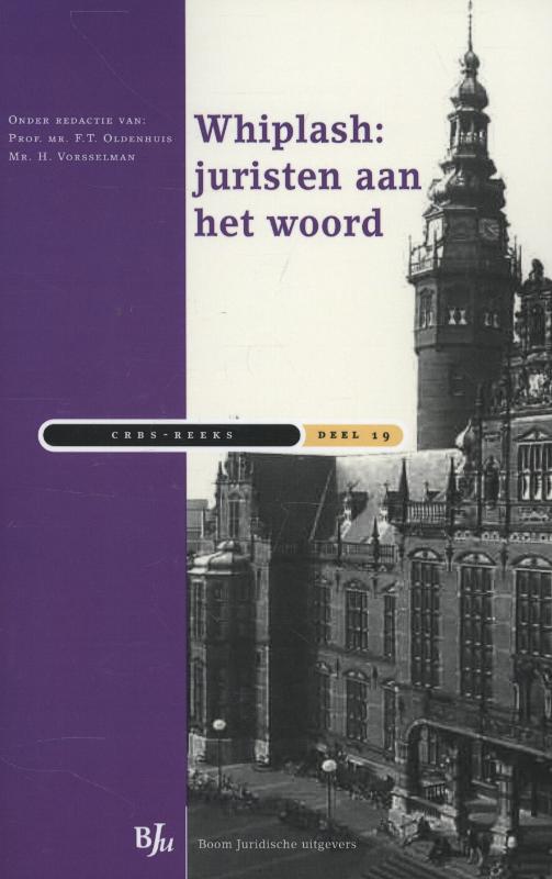Omslag van Whiplash juristen aan het woord