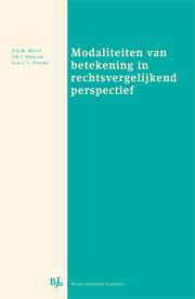 Omslag van Modaliteiten van betekening in rechtsvergelijkend perspectief