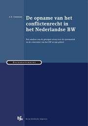 Omslag van De opname van het conflictenrecht in het Nederlandse BW