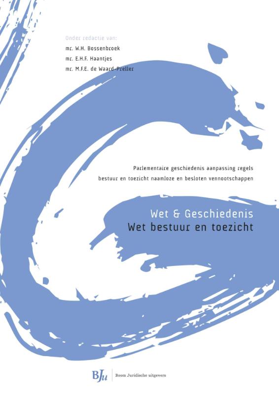 Omslag van Wet bestuur en toezicht