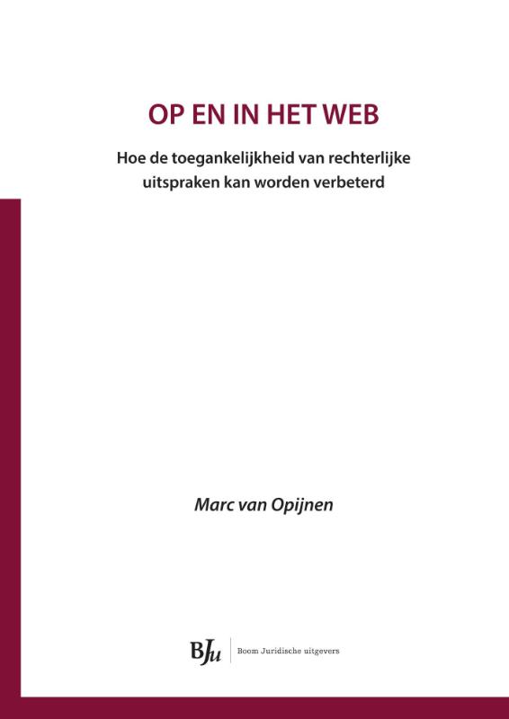 Omslag van Op en in het web