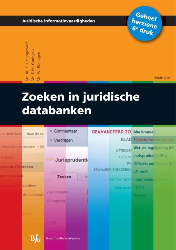 Omslag van Zoeken in juridische databanken