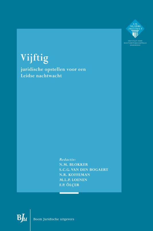 Omslag van Vijftig juridische opstellen voor een Leidse nachtwacht