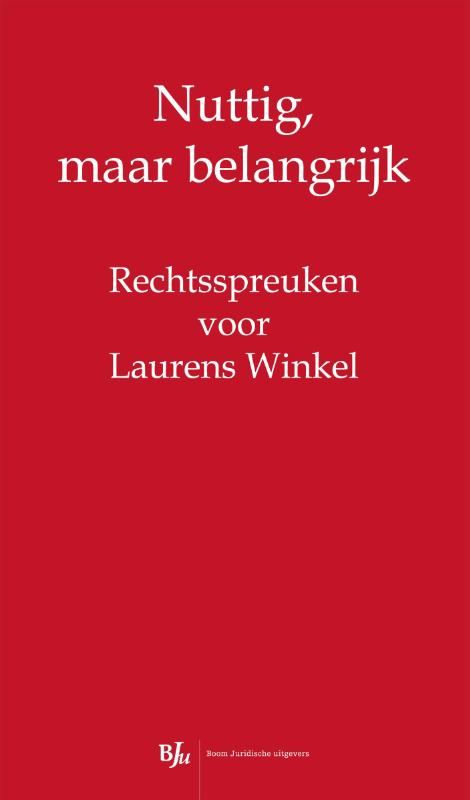 Omslag van Nuttig, maar belangrijk