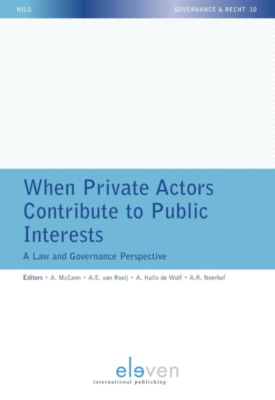 Omslag van When private actors contribute to public interests