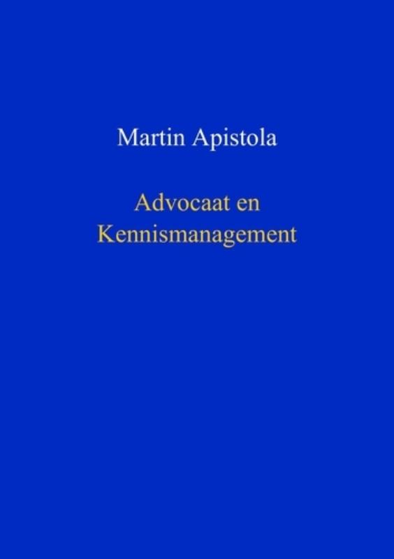 Omslag van Advocaat en kennismanagement