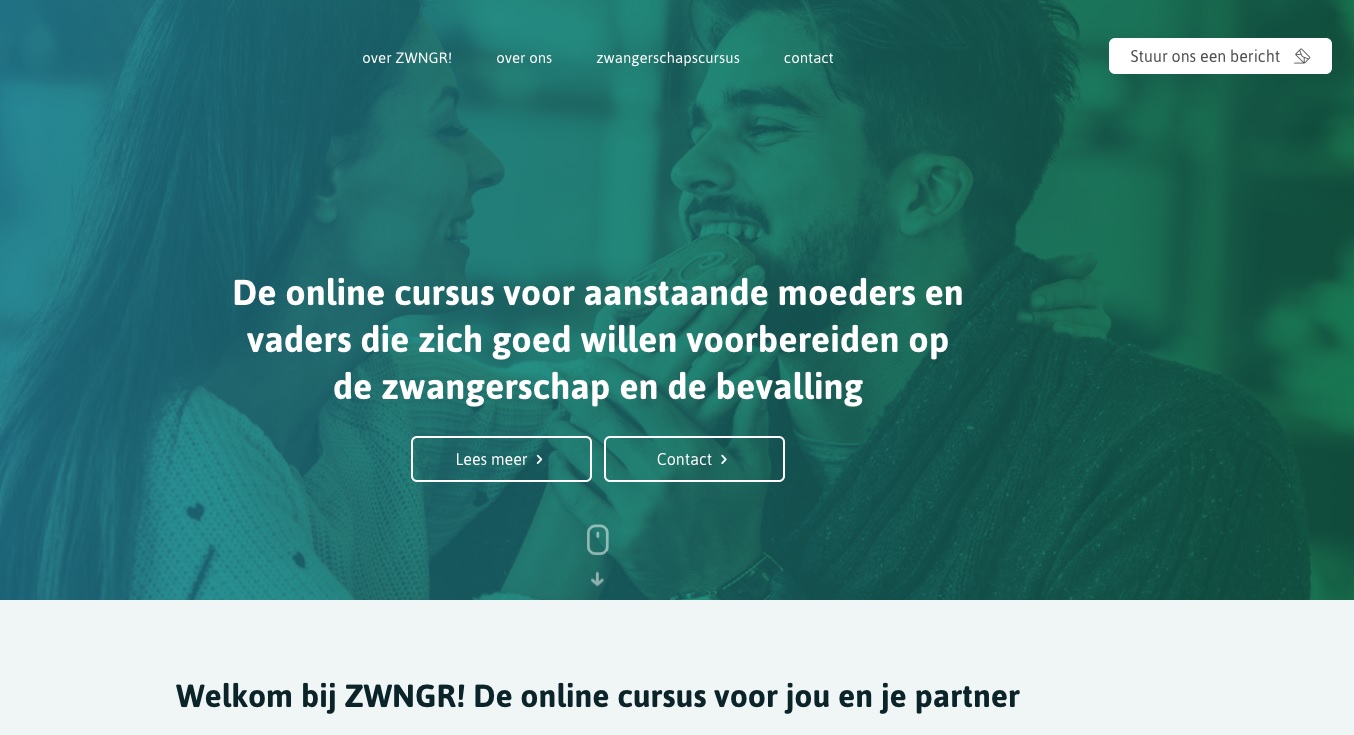 Omslag van zwangerschapscursus ZWNGR
