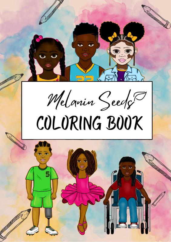 Omslag van Melanin Seeds Coloring Book