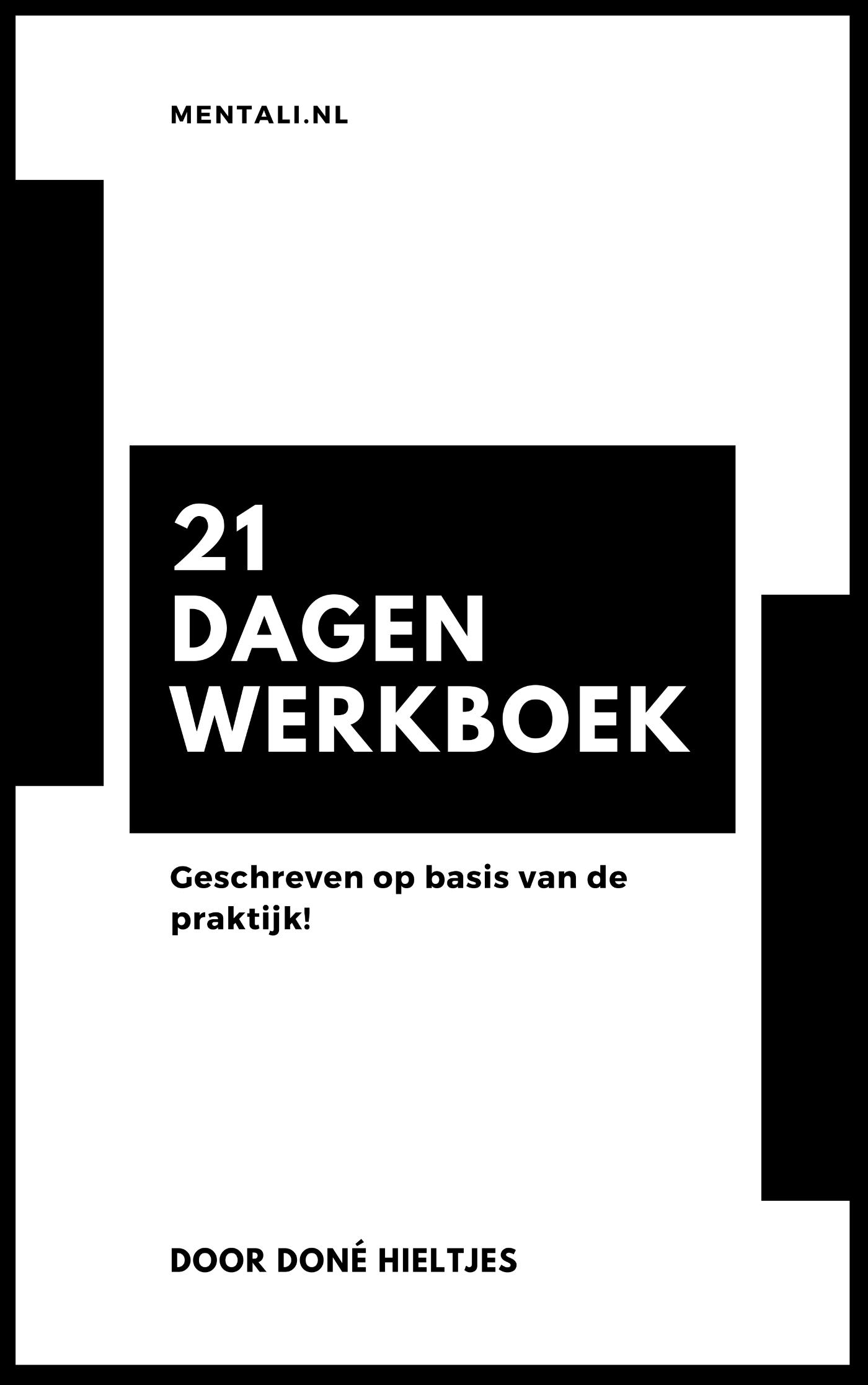 Omslag van Mentali - 21 Dagen Praktisch Werkboek