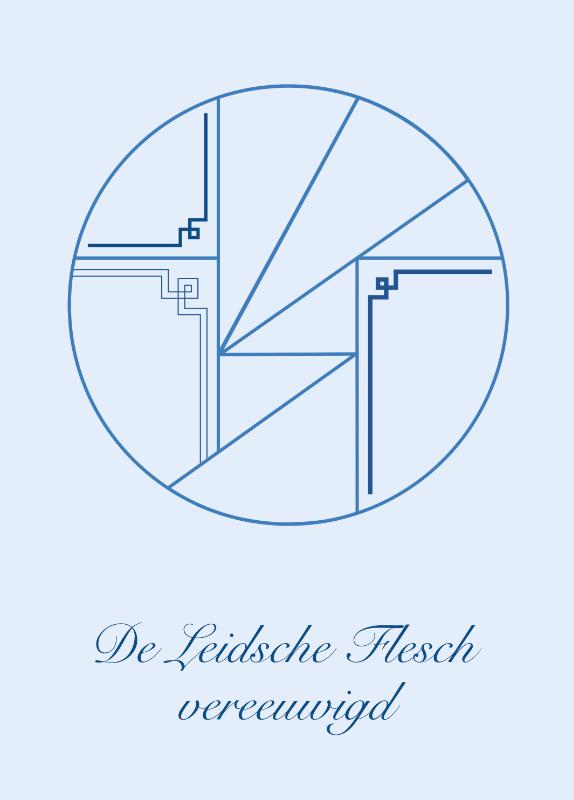 Omslag van De Leidsche Flesch vereeuwigd
