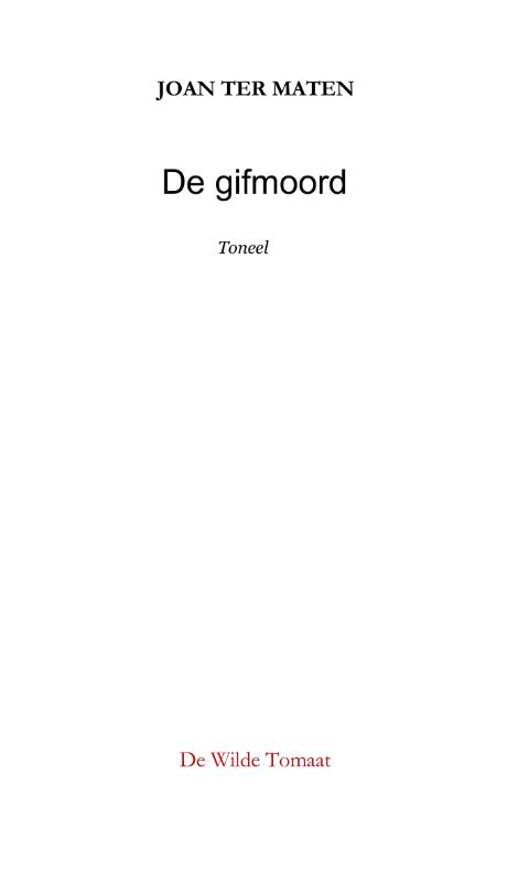 Omslag van De gifmoord